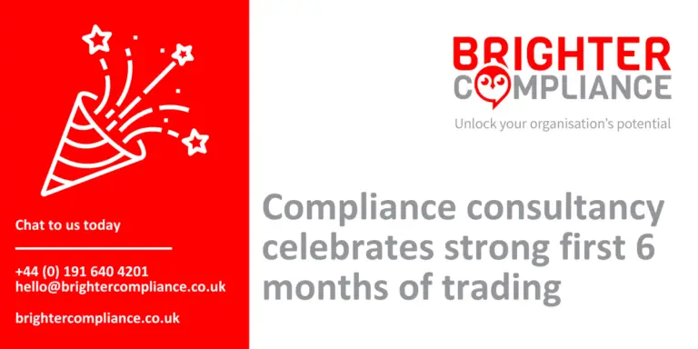 Compliance consultancy celebrates strong first 6 months of trading