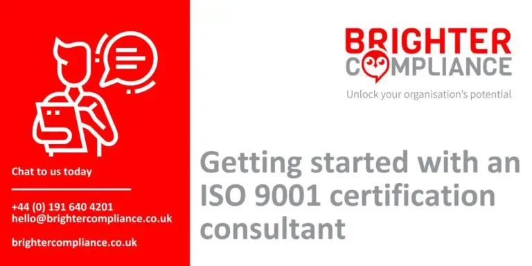 ISO 9001 certification consultant
