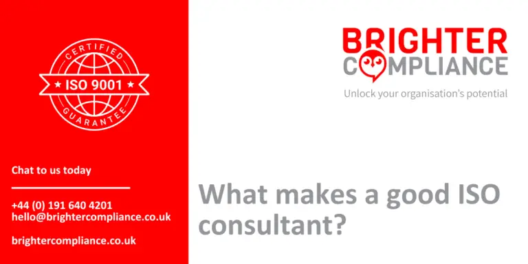 What makes a good ISO consultant