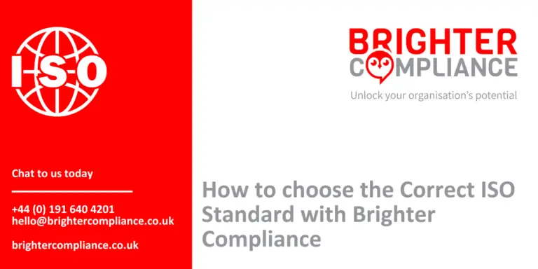 How to Choose the Correct ISO Standard with Brighter Compliance