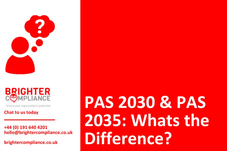 Difference between PAS 2030 and PAS 2035
