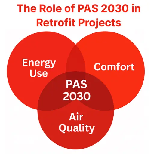 Role of PAS 2030 Venn diagram infographic